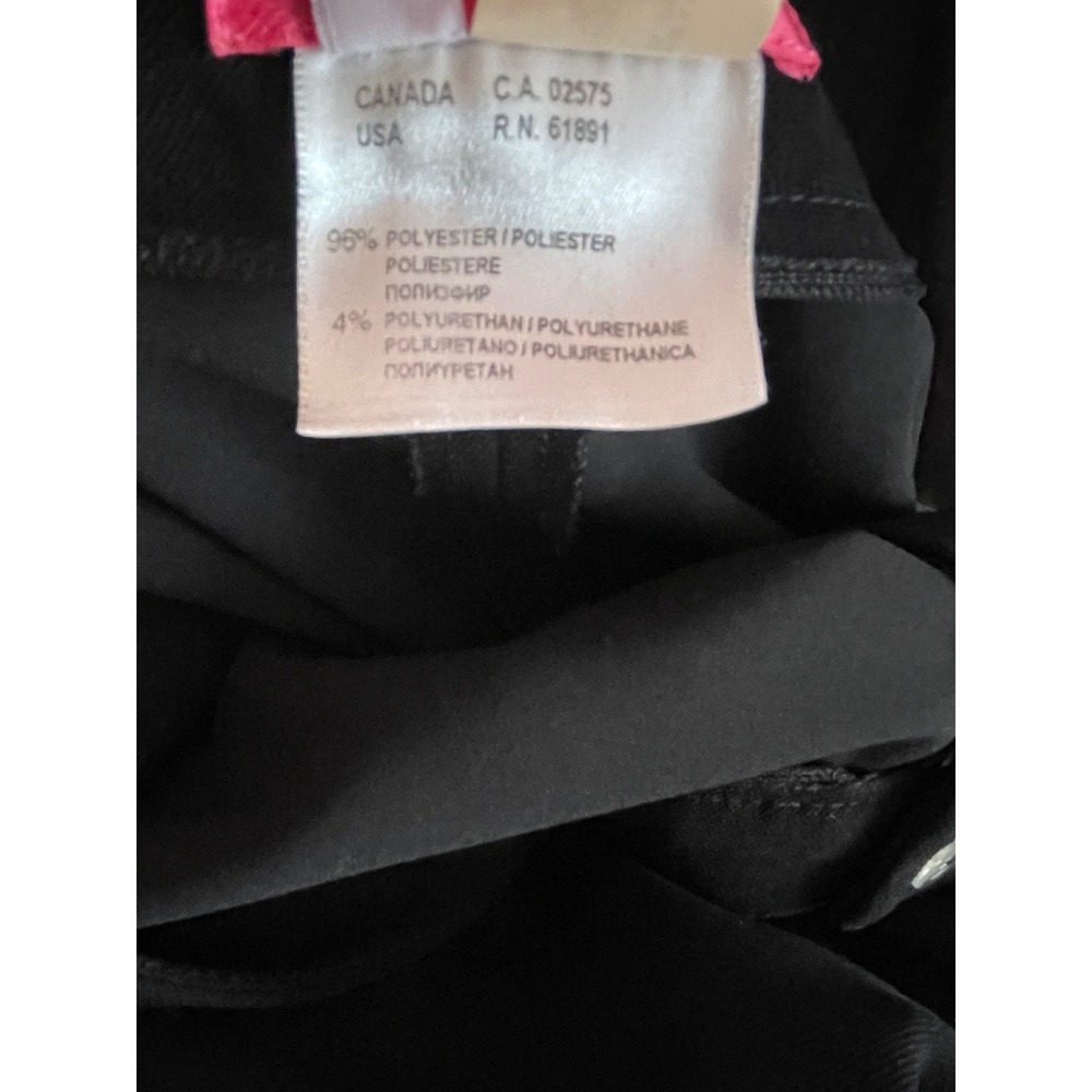 Vintage Apriori Black Wide Leg Dress Pants Womens Mid Rise Sz 14 - Picture 9 of 10